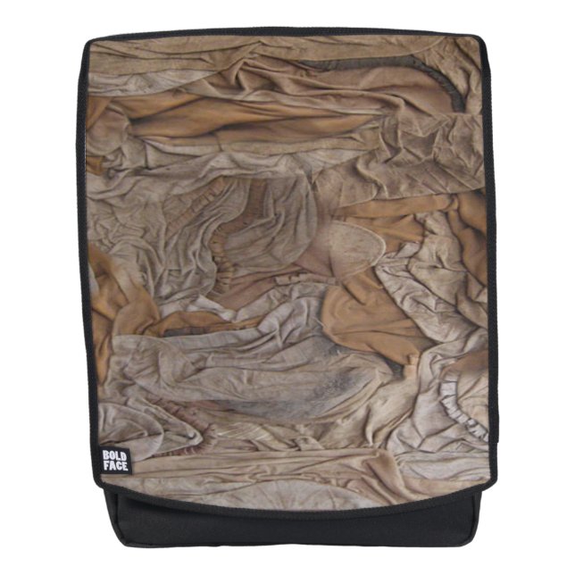 Sac À Dos Tecte de daim en cuir (Devant)