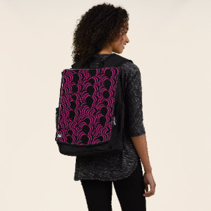 Sac À Dos Tournoyants de tunnel rose coloré hypnotique