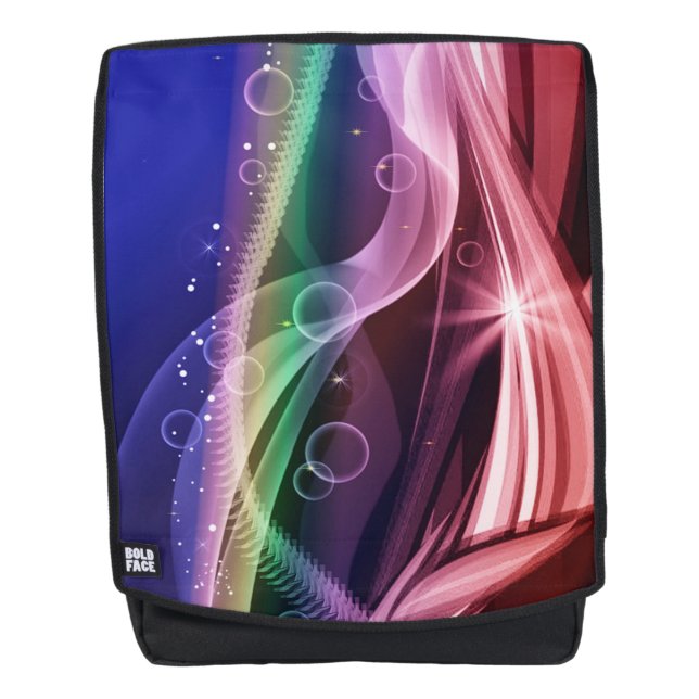 Sac À Dos Traînées de couleur et bulles (Devant)