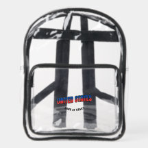 Sac à dos transparent personnalisé Heritage 3D USA