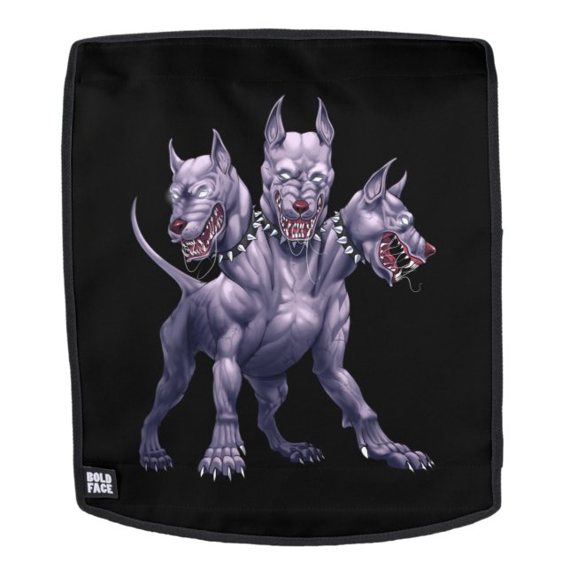 Sac À Dos Trois Cerberus Chien En Tête (Devant amovible)