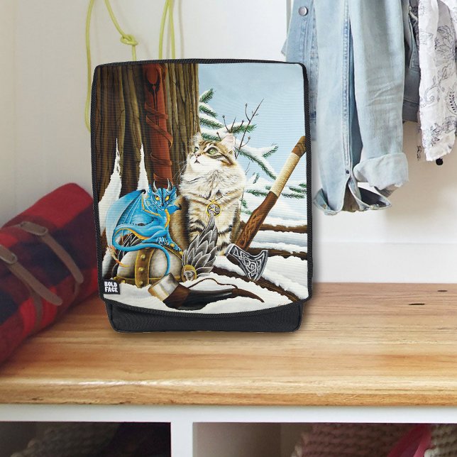 Sac À Dos Viking Cat Blue Dragon (Créateur téléchargé)