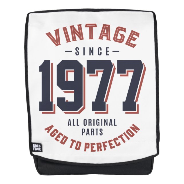 Sac À Dos Vintage Depuis 1977 Cadeau Anniversaire (Devant)