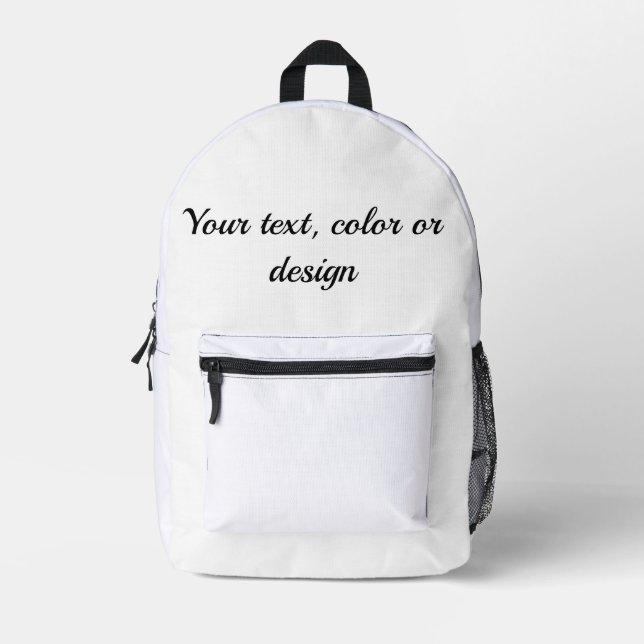 Sac à dos - Votre texte, couleur ou design (Recto)