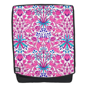 Sac À Dos William Morris Hyacinth Imprimer, rose Fuchsia