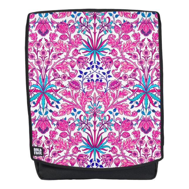 Sac À Dos William Morris Hyacinth Imprimer, rose Fuchsia (Devant)