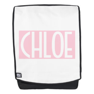 Sac À Dos Your Bold White Text on Light Pink