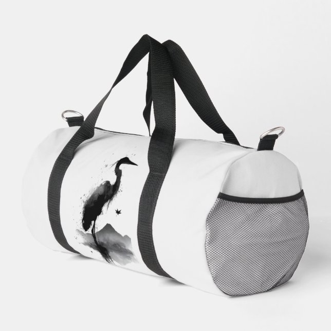 Sac à dos zen Sumi-e Crane japonais (Coin droit)