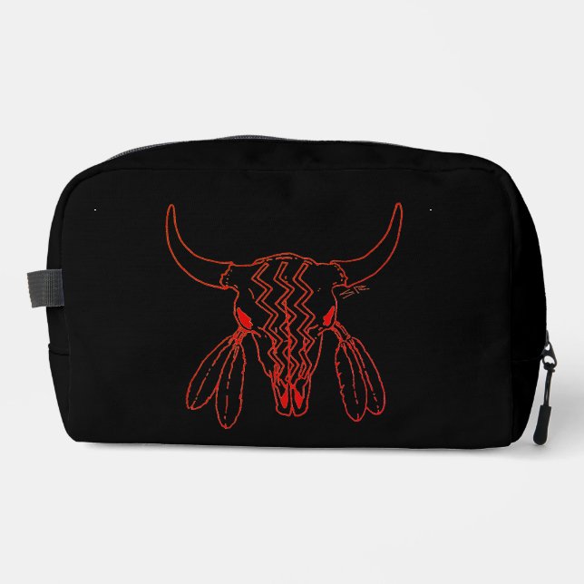 Sac à double Red Ghost Dance Buffalo ligne noire (Recto)