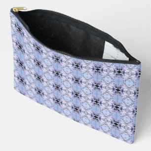 Sac à fermeture éclair à motif de pavot enneigé de