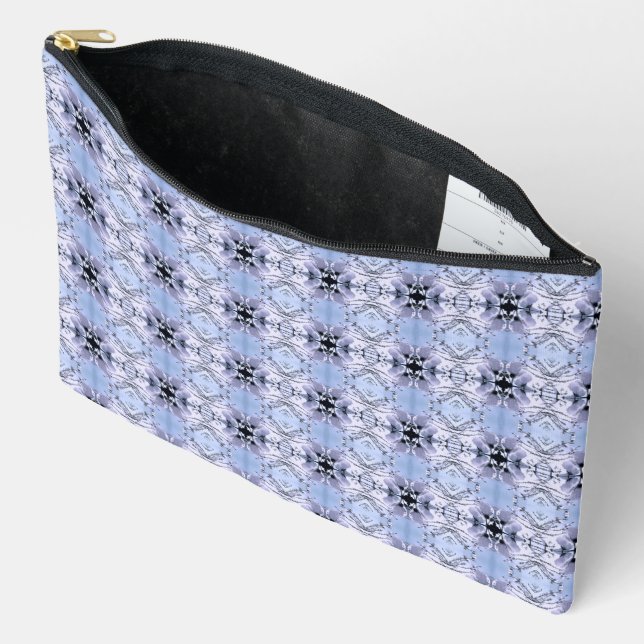 Sac à fermeture éclair à motif de pavot enneigé de (Ouvrir)
