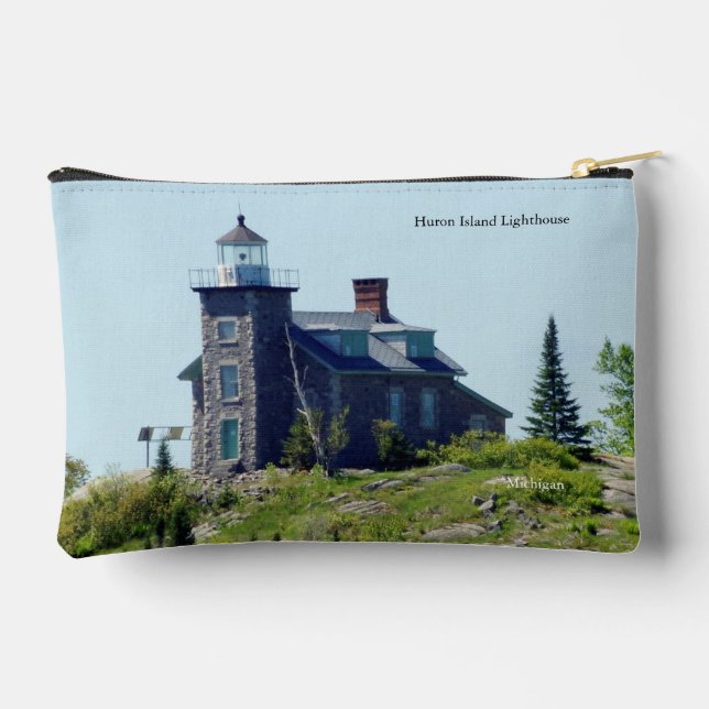 Sac à fermeture éclair Huron Island Lighthouse (Verso)