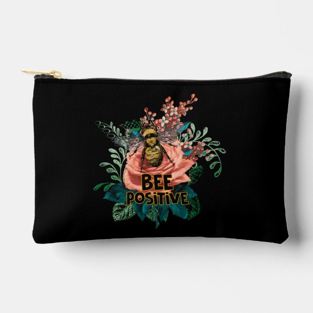 Sac à ficelle à cordes d'abeille positif (Recto)