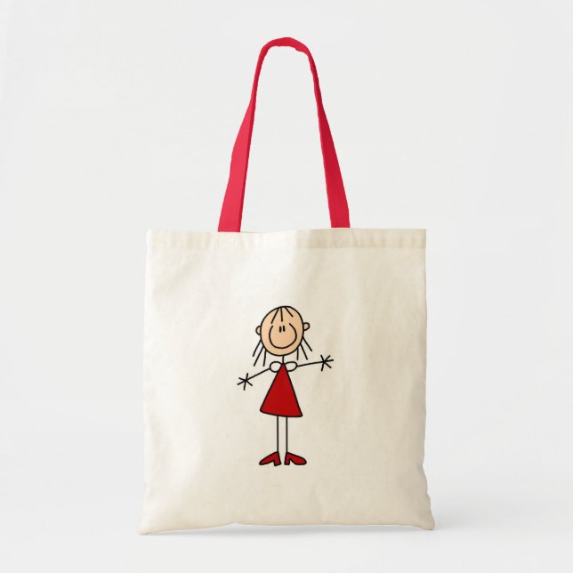 Sac à figure de fille bâton (Devant)