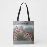 Sac à impression de girafes amoureuses partout