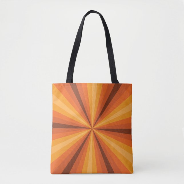 Sac à impression orange illusion d'optique (Devant)