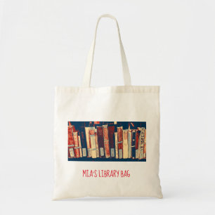 Sac à la mode de bibliothèque de lecture de twee