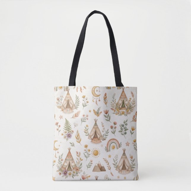 Sac à langer bébé personnalisé avec nom de style b (Devant)
