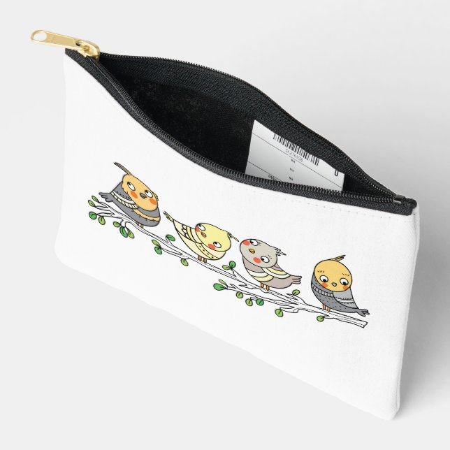 Sac à l'effigie d'oiseaux de dessin animé mignons, (Ouvrir)