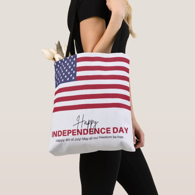 Sac à main 14 juillet | Sac à main drapeau américa (De près)