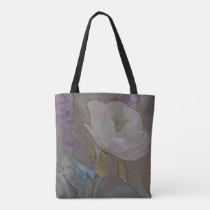 Sac à main à fleurs dessiné à la main - Art floral