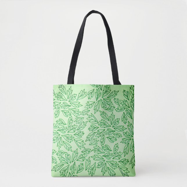 Sac à main à motif de feuille inspiré de la nature (Devant)
