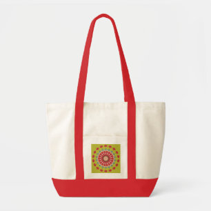 Sac à main à motif de rosette géométrique