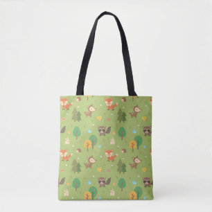 Sac à main à motif mignon d'animaux de la forêt