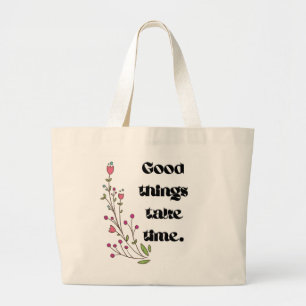 Sac à main à typographie botanique minimaliste