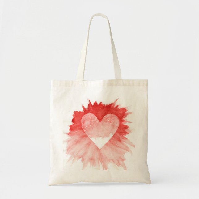 Sac à main abstrait en forme de cœur avec éclabous (Devant)