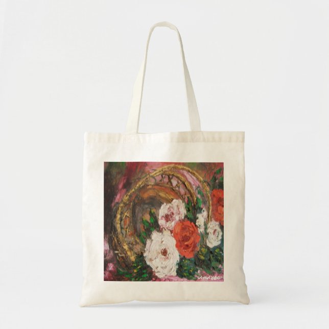 Sac à main Ann Hayes Painting Panier à fleurs (Devant)