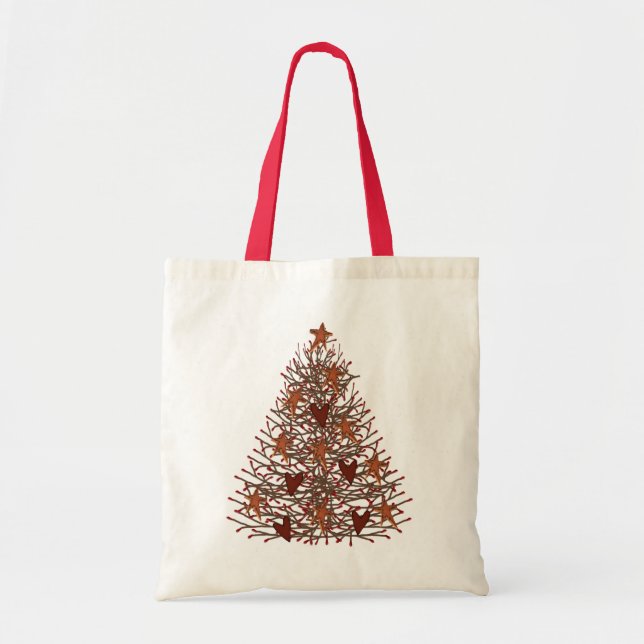 Sac à main arbre de Noël primitif (Devant)
