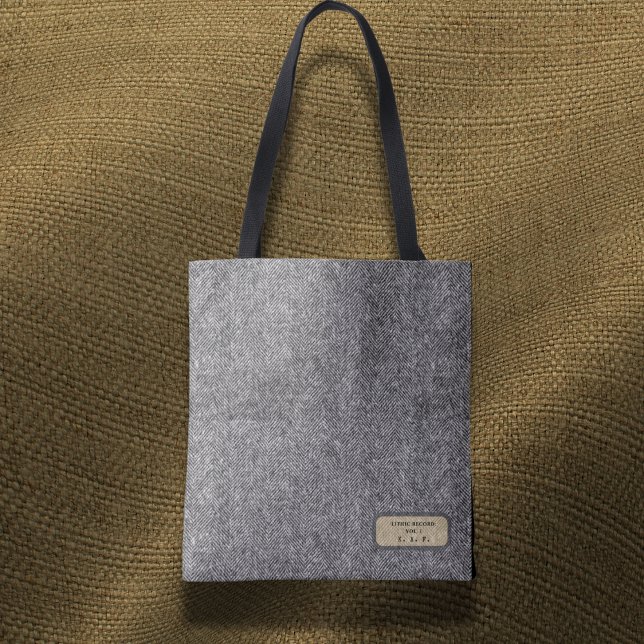 Sac à main archiviste en tweed à chevrons personna (Créateur téléchargé)