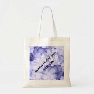 Sac à main assez pourpre fourre-tout de motivatio