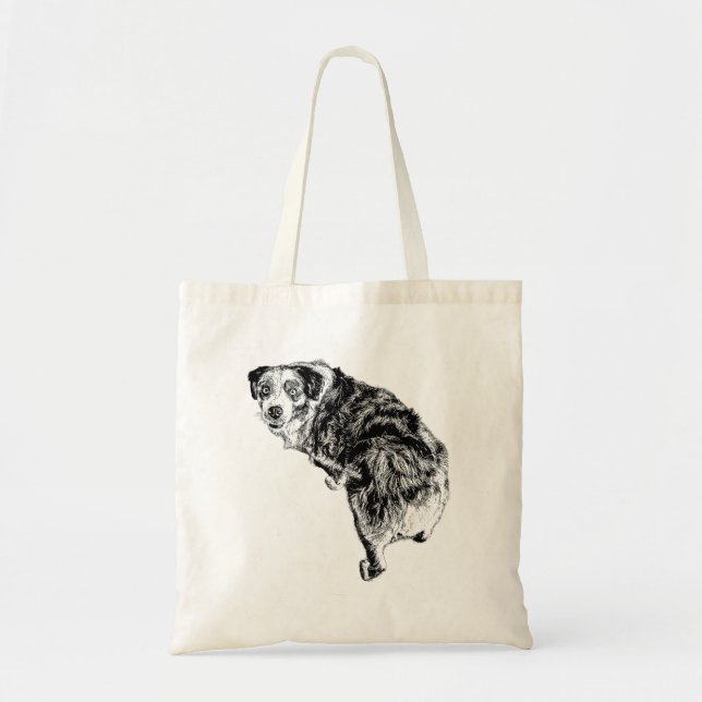 Sac à main Australian Shepherd – Pose sur l'épaule (Devant)