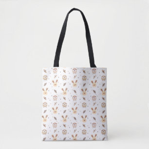 Sac à main avec de mignons lapins, hiboux et papil