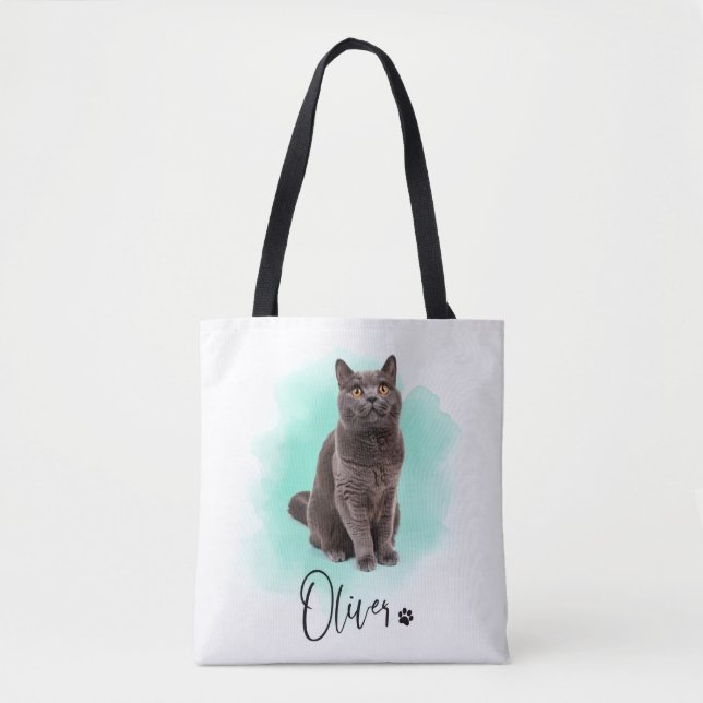 Sac à main avec illustration de chat mignon – Cade (Devant)