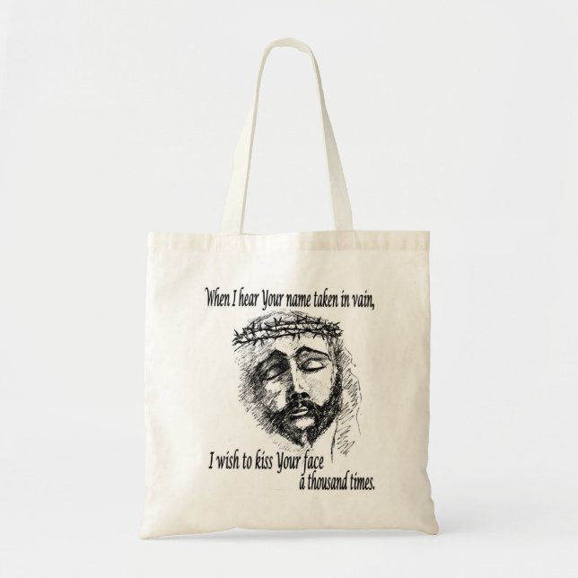 Sac à main avec la tête du logo du Christ (Devant)