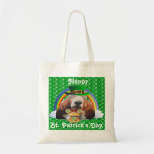 Sac à main Basset Hound Joyeuse St. Patrick's Day