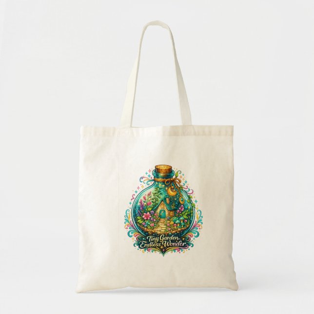 Sac à main botanique de jardin de fées fantaisiste (Devant)