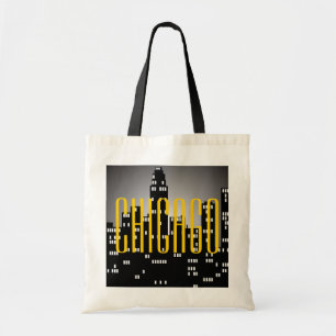 Sac à main budget à l'effigie de la skyline de Chi