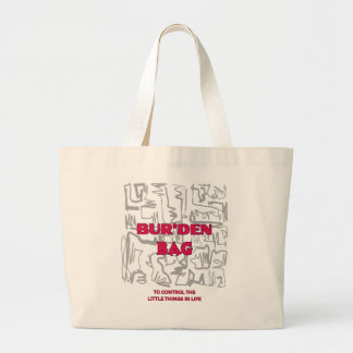 SAC À MAIN BUR'DEN EN COTON NATUREL ABSTRAIT GRIS