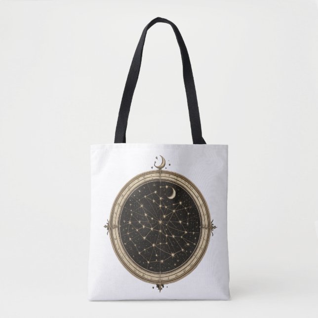Sac à main carte céleste vintage (Devant)