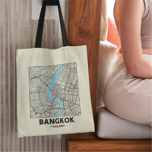 Sac à main carte de Bangkok, Thaïlande