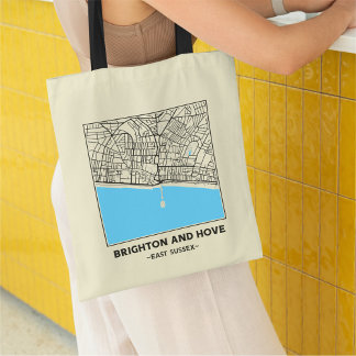 Sac à main carte de Brighton et Hove, ville du Sus