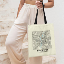 Sac à main carte de Leicester, Leicestershire