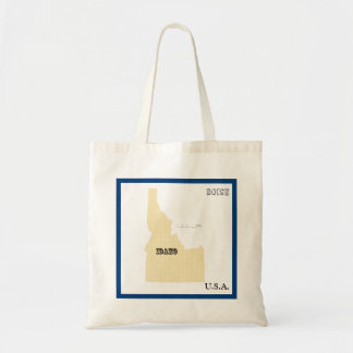 Sac à main - Carte de l'État de l'Idaho avec ville
