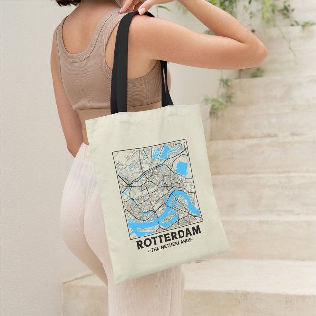 Sac à main carte de Rotterdam, Pays-Bas (Créateur téléchargé)