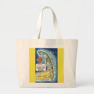 Sac à main carte du littoral national de Cape Cod