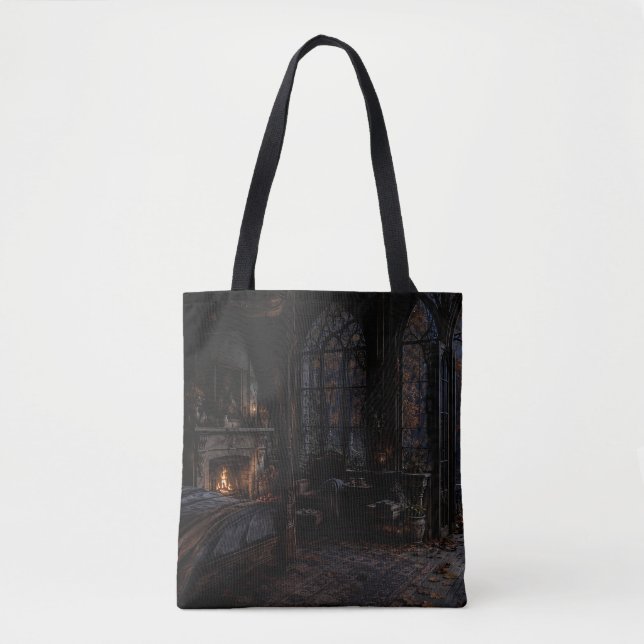 Sac à main chambre gothique au clair de lune (Devant)